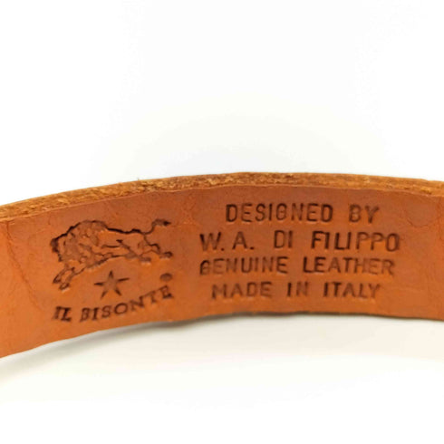 イルビゾンテ IL BISONTE レザー バックルブレスレット レディース