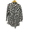 エムエムシックスメゾンマルジェラ MM6 Maison Margiela 22SS OVERSIZED DISTORTED CHESS PRINT LONG SHIRT レディース import:M