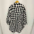 エムエムシックスメゾンマルジェラ MM6 Maison Margiela 22SS OVERSIZED DISTORTED CHESS PRINT LONG SHIRT レディース import:M