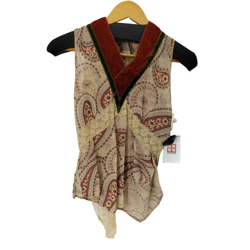 シェアースピリット SHARE SPIRIT SHARE 2000 ペイズリー柄ノースリーブブラウス レディース JPN:36