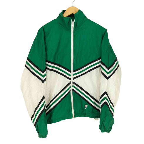 VARSITY クロスラインデザインナイロンジップブルゾン メンズ
