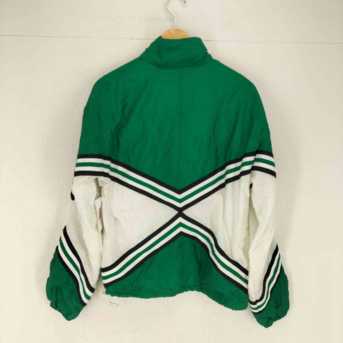 VARSITY クロスラインデザインナイロンジップブルゾン メンズ
