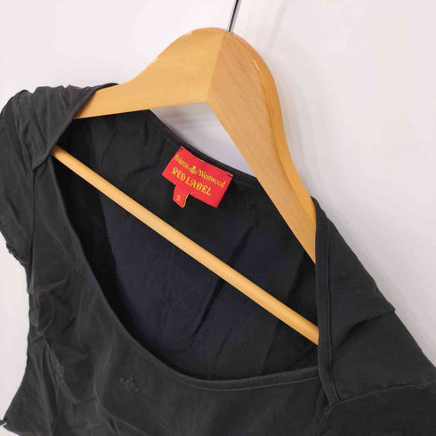 ヴィヴィアンウエストウッドレッドレーベル Vivienne Westwood RED LABEL オーブ刺繍 Uネック S/S カットソー レディース import:S