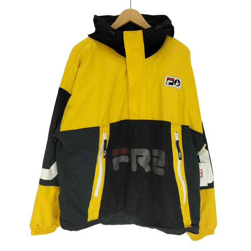 エフアールツー FR2 コラボ 裏地メッシュ ロゴワッペン プリント ハーフジップ アノラック パーカー メンズ JPN:L