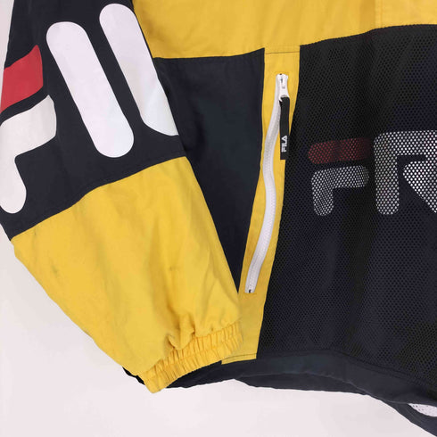 エフアールツー FR2 コラボ 裏地メッシュ ロゴワッペン プリント ハーフジップ アノラック パーカー メンズ JPN:L