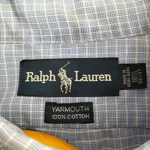 ラルフローレン RALPH LAUREN ポニー刺繍 yarmouth チェックBDシャツ メンズ 16 1/2 36/37