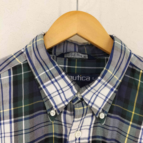 ノーティカ NAUTICA タータンチェック BDUシャツ メンズ import:L