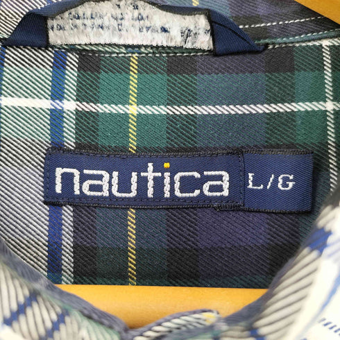 ノーティカ NAUTICA タータンチェック BDUシャツ メンズ import:L