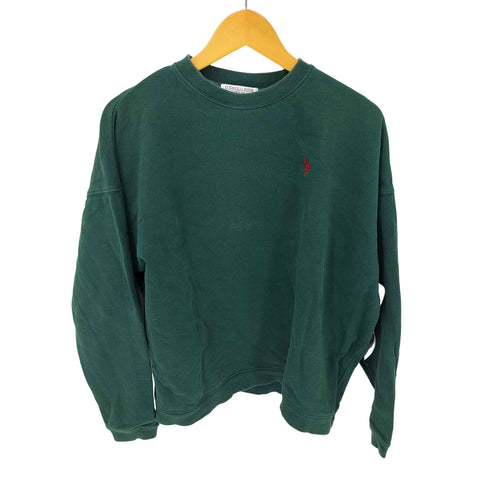 ユーエスポロアッスン U.S.POLO ASSN フロント刺繍クルーネックスウェット メンズ JPN:M