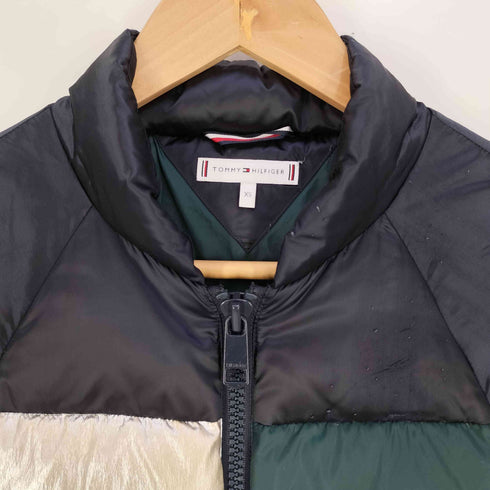 トミーヒルフィガー TOMMY HILFIGER ナイロン 切替 ライトダウンジャケット レディース import:XS
