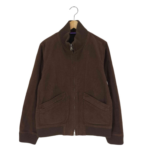 ポールスミスコレクション Paul Smith COLLECTION ニット切替 ハイネック ダブルジップ ブルゾン レディース import:L