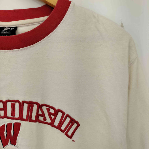 スターター STARTER 90s パキスタン製 カレッジ ウィスコンシン大学 リンガーTシャツ メンズ import:M