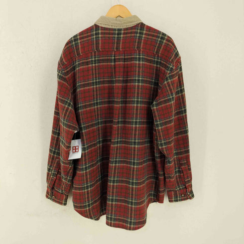 ギャップ Gap OLD 白タグ ウール切替チェックシャツ メンズ import:XL