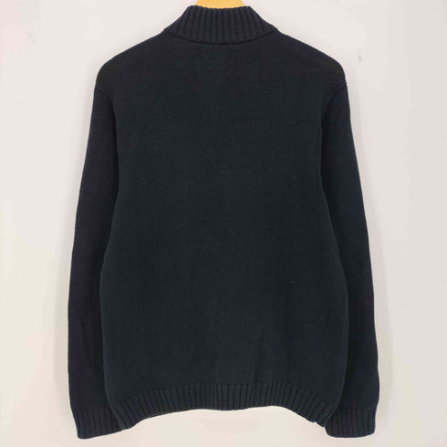 チャップスラルフローレン CHAPS RALPH LAUREN ワンポイント ハーフジップコットンニット メンズ import:S