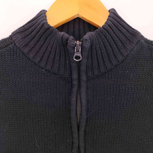 チャップスラルフローレン CHAPS RALPH LAUREN ワンポイント ハーフジップコットンニット メンズ import:S