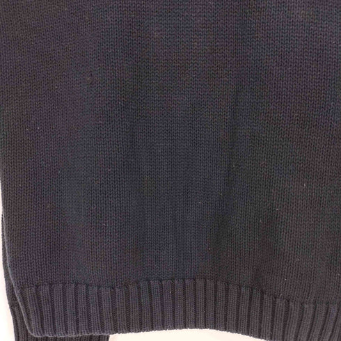 チャップスラルフローレン CHAPS RALPH LAUREN ワンポイント ハーフジップコットンニット メンズ import:S