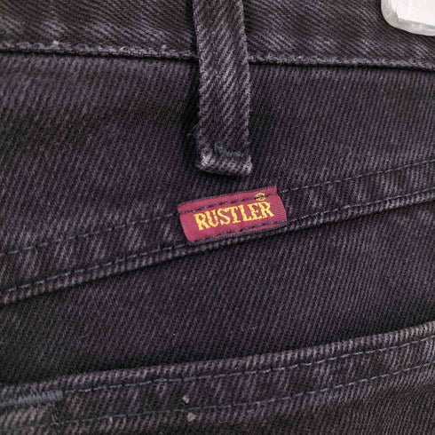 ラスラー RUSTLER MADE IN MEXICO ブラックデニムパンツ メンズ 34×29