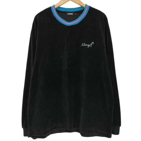 エクストララージ XLARGE VELOUR L/S TEE ベロア 長袖Tシャツ メンズ JPN:XL
