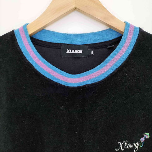 エクストララージ XLARGE VELOUR L/S TEE ベロア 長袖Tシャツ メンズ JPN:XL