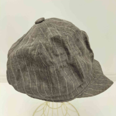 NEW YORK HAT CO 90S USA製 リネン ストライプ ハンチングキャップ メンズ