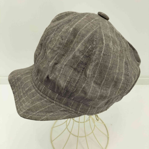 NEW YORK HAT CO 90S USA製 リネン ストライプ ハンチングキャップ メンズ