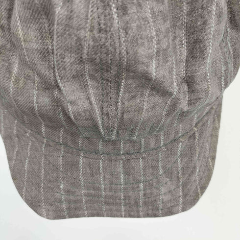 NEW YORK HAT CO 90S USA製 リネン ストライプ ハンチングキャップ メンズ