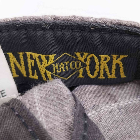 NEW YORK HAT CO 90S USA製 リネン ストライプ ハンチングキャップ メンズ