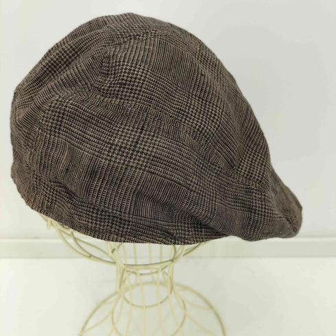 NEW YORK HAT CO 90S USA製 リネン グレンチェック ハンチングキャップ メンズ
