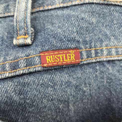 ラスラー RUSTLER MADE IN MEXICO 先染め ストレートデニムパンツ メンズ 36×30