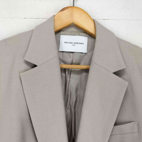 ユナイテッドアローズ UNITED ARROWS ウール 2B シングル テーラードジャケット レディース US:38
