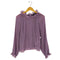 ザラ ZARA フリル プリーツ ブラウス レディース import:M