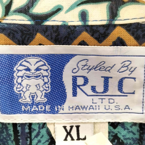 ロバートジェイクランシー RJC 80s USA製 アロハシャツ メンズ import:XL