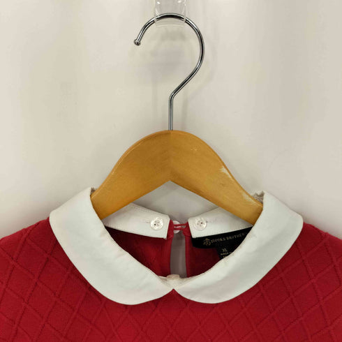 ブルックスブラザーズ BROOKS BROTHERS コットン 格子状 丸襟 ブラウス レディース import:XL