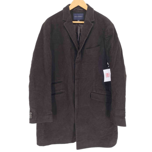 バナナリパブリック BANANA REPUBLIC 00S モールスキン比翼チェスターコート メンズ XL