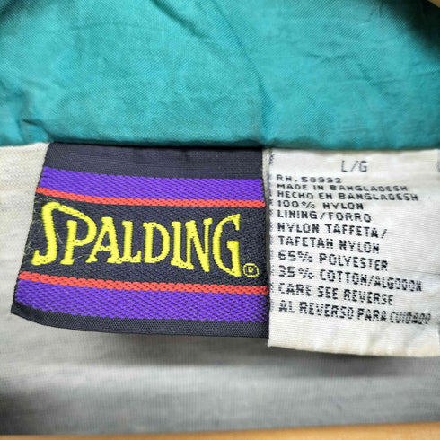 スポルディング SPALDING ラインデザインナイロンジャケット メンズ L