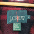 ジェイクルー J.CREW 90S 巨人タグ MADE IN USA 裏地チェックフリースジップアップハーフコート メンズ XL