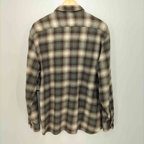 リーバイス Levis Classic Worker Plaid Long Sleeve Button-Down Flannel Shirt メンズ M