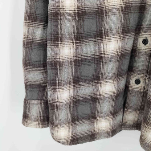 リーバイス Levis Classic Worker Plaid Long Sleeve Button-Down Flannel Shirt メンズ M