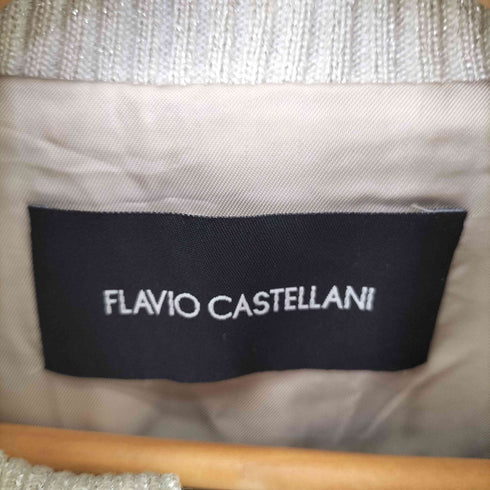 FLAVIO CASTELLANI イタリア製 メタリック ミリタリージャケット レディース 40