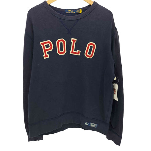 ポロラルフローレン POLO RALPH LAUREN カレッジロゴ 裏起毛 スウェット メンズ import:M
