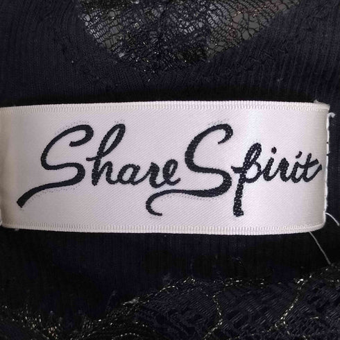 シェアースピリット SHARE SPIRIT レース切替 Vネック タンクトップ レディース JPN:36