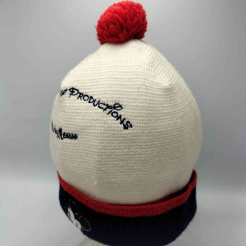 CROSS CAP キャラクター 刺繍 ボンボン ニット キャップ ビーニー メンズ