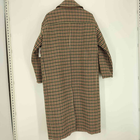 クラネ CLANE 19AW MIX CHECK SOUTIEN COLLAR COAT ミックス チェック ステンカラー コート レディース JPN:1