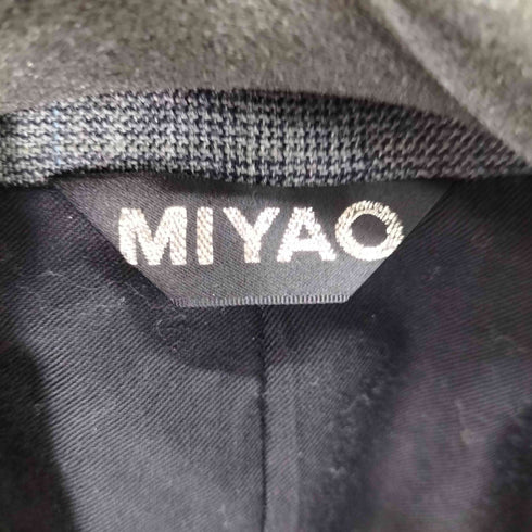 ミヤオ MIYAO グレンチェック 変形ジャケット レディース