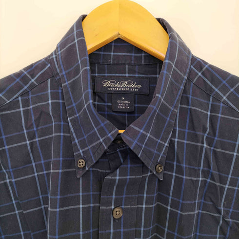 ブルックスブラザーズ BROOKS BROTHERS チェック ボタンダウンシャツ メンズ import:M