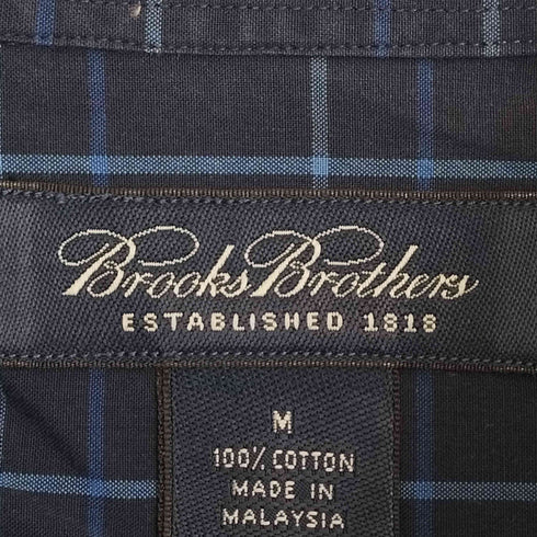 ブルックスブラザーズ BROOKS BROTHERS チェック ボタンダウンシャツ メンズ import:M