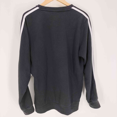アディダス adidas M CORE 3ストライプ クルーネック スウェット メンズ JPN:L