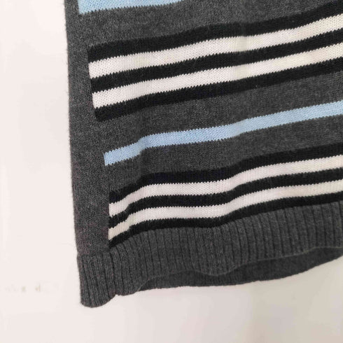 バーバリーブラックレーベル BURBERRY BLACK LABEL ワンポイント刺繍ロゴVネックセーター メンズ JPN:2