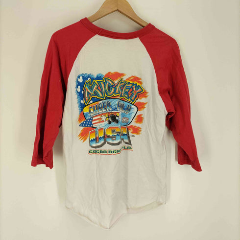 RON JON SURF SHOP バック キャラクター プリント ラグランスリーブ Tシャツ メンズ