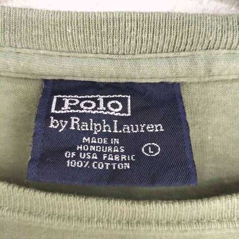 ポロバイラルフローレン Polo by RALPH LAUREN ポニー刺繍 クルーネックTシャツ メンズ import:L